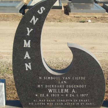SNYMAN Willem A. 1909-1977