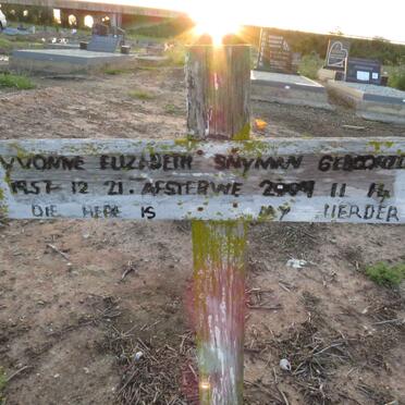 SNYMAN Yvonne Elizabeth 1957-2009
