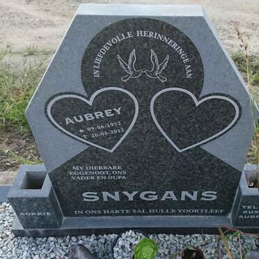 SNYGANS Aubrey 1952-2012