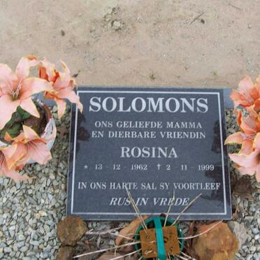SOLOMONS Rosina 1962-1999