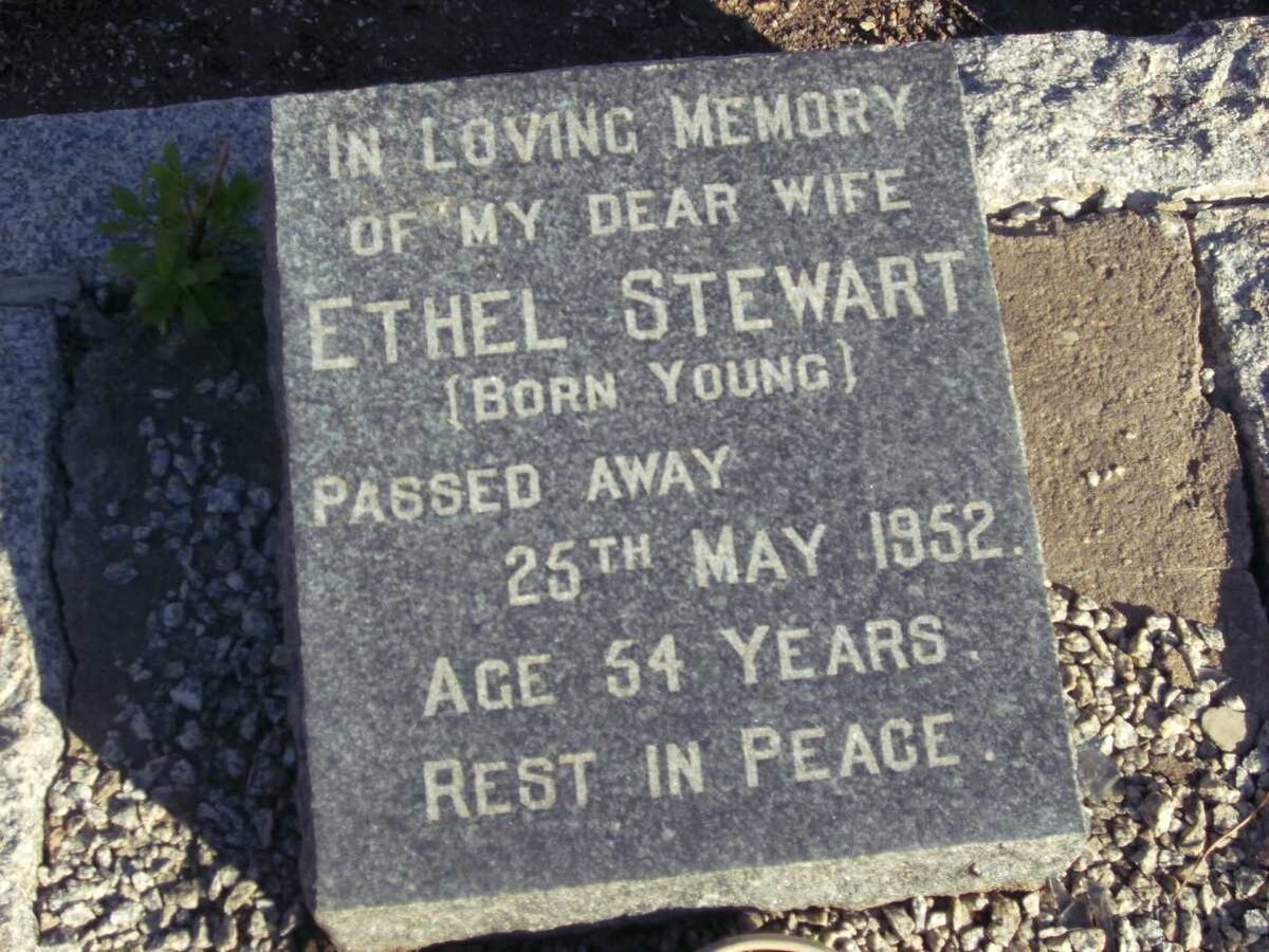 STEWART Ethel nee YOUNG -1952