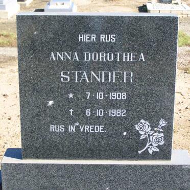STANDER Anna Dorothea 1908-1982