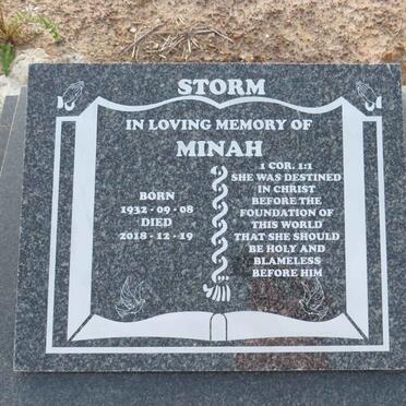STORM Minah 1932-2018