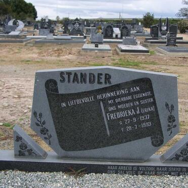 STANDER Fredrieka J. 1937-1993