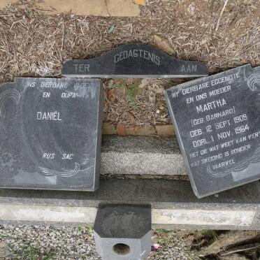 STANDER Daniel &amp; Martha BARNARD 1909-1964