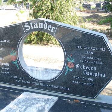 STANDER Jacobus Johannes Benjamin 1906-1988 &amp; Rebecca Georgina 1915-1984
