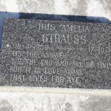 STRAUSS Iris Amelia 1909-1997