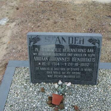 STANDER Adriaan Johannes Hendrikus 1914-1992