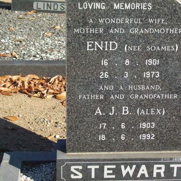 STEWART A.J.B. 1903-1992 &amp; Enid SOAMES 1901-1973
