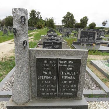 STANDER Paul Stephanus 1932-1969 &amp; Elizabeth Susara 1935-1996