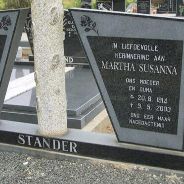 STANDER Hendrik Ignatius 1905-1986 &amp; Martha Susanna 1914-2003