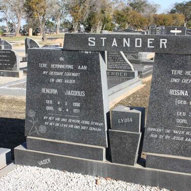 STANDER Hendrik Jacobus 1900-1971 &amp; Rosina Catherina LAMPRECHT 1912-1978