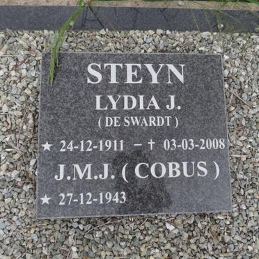 STEYN J.M.J. 1943- :: STEYN Lydia J. nee DE SWARDT 1911-2008