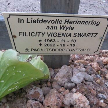 SWARTZ Filicity Vigenia 1963-2022