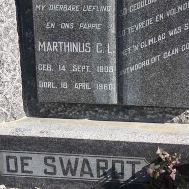 SWARDT Marthinus C.L., de 1908-1960