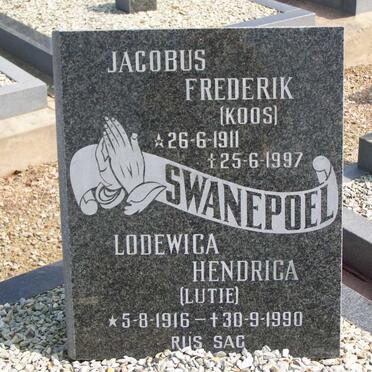 SWANEPOEL Jacobus Frederik 1911-1997 &amp; Lodewica Hendrica 1916-1990