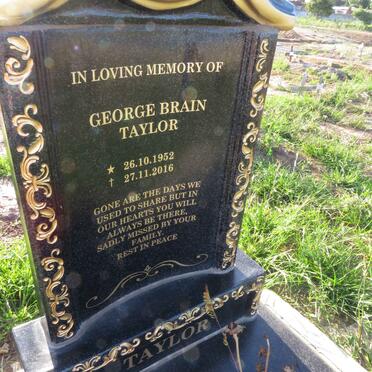 TAYLOR George Brain 1952-2016