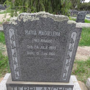 TERBLANCHE Maria Magdelena nee KRAUSE 1885-1966