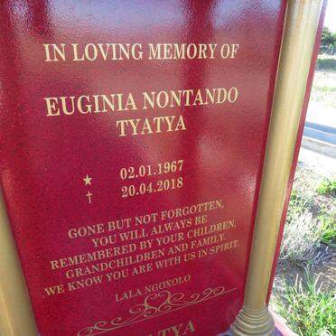 TYATYA Euginia Nontando 1967-2018