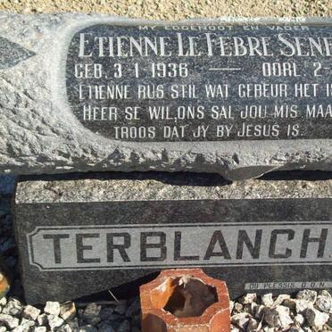 TERBLANCHE Etienne le Febre Senekal 1936-1961