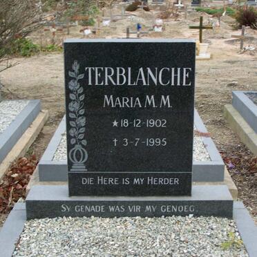 TERBLANCHE Maria M.M. 1902-1995