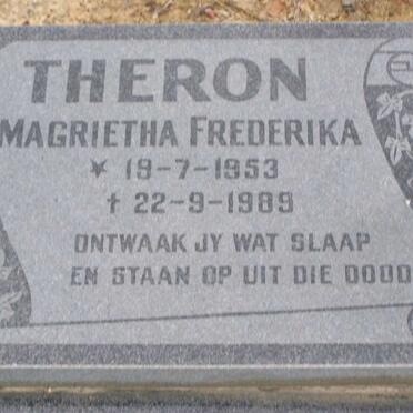 THERON Marietha Frederika 1953-1989