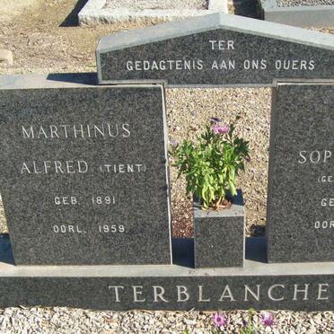 TERBLANCHE Alfred 1891-1959 &amp; Elsje Sophia SIEBERT 1898-1975