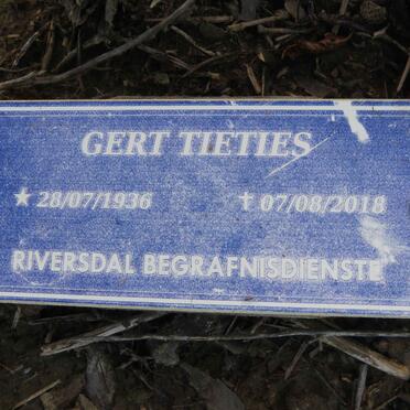 TIETIES Gert 1936-2018