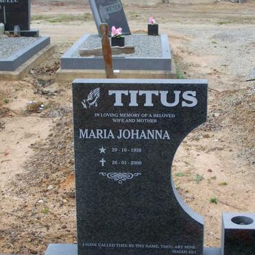 TITUS Maria Johanna 1939-2000