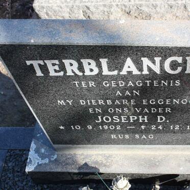 TERBLANCHE Joseph D. 1902-1976