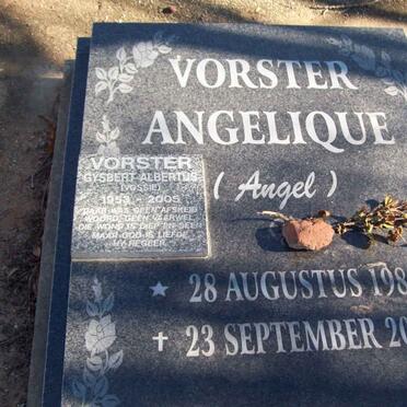 VORSTER Gysbert Albertus 1953-2005 :: VORSTER Angelique 1984-2002