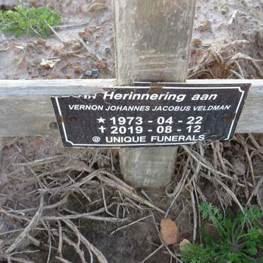 VELDMAN Vernon Johannes Jacobus 1973-2019