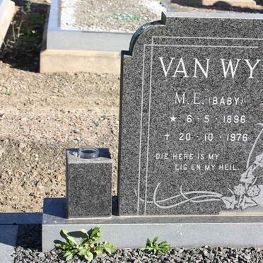 WYK M.E., van 1896-1976