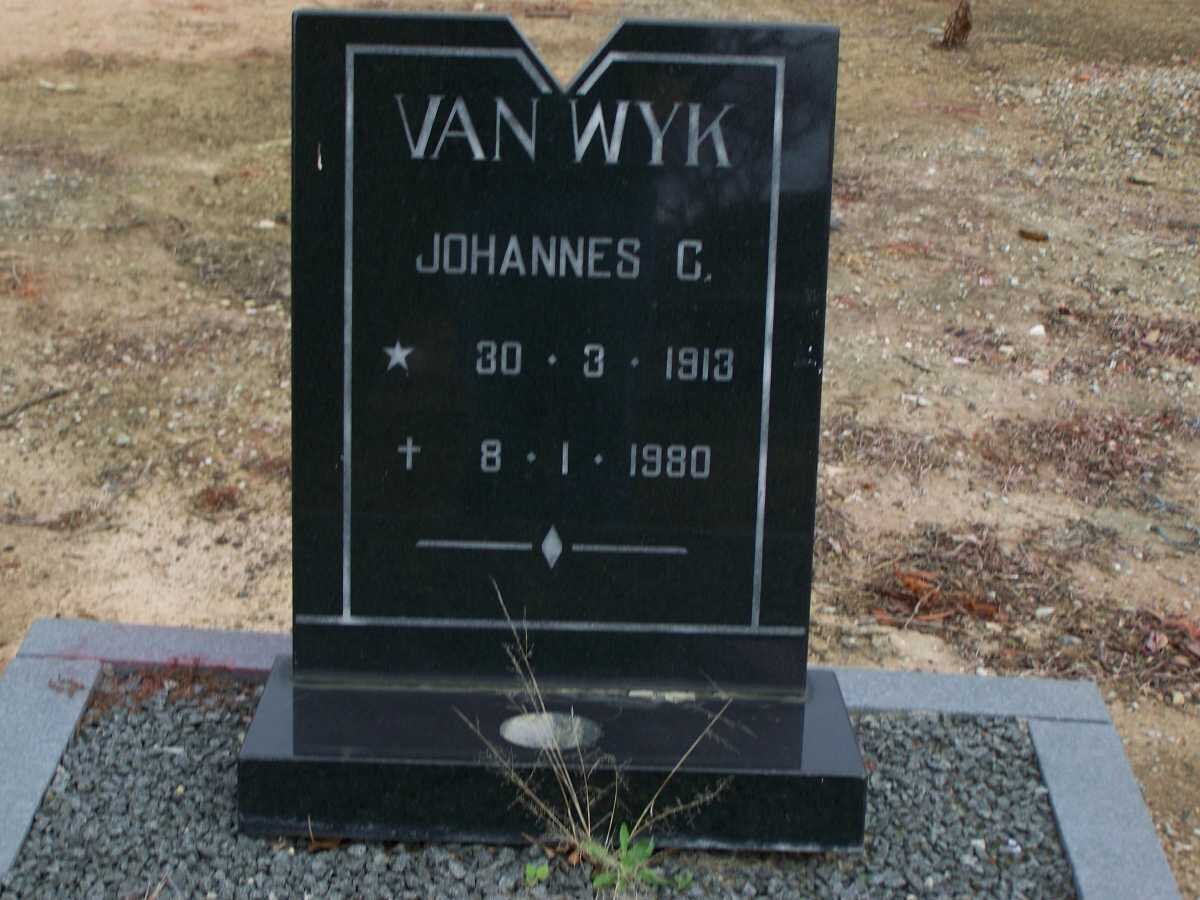 WYK Johannes C., van 1913-1980