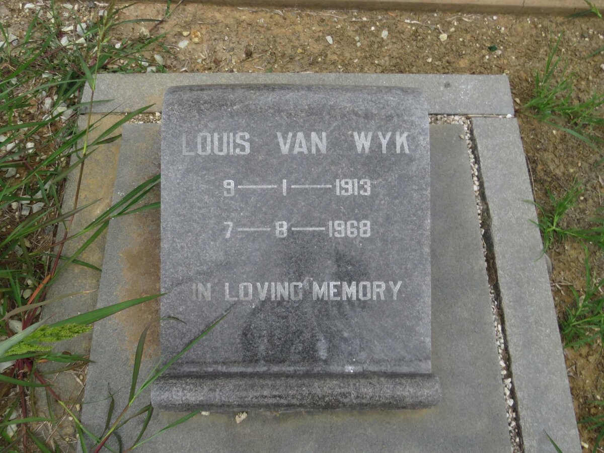 WYK Louis, van 1913-1968