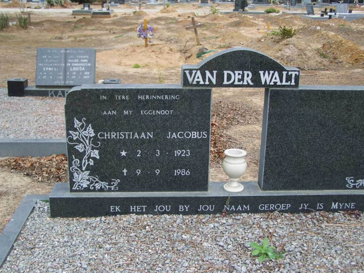 WALT Christiaan Jacobus, van der 1923-1986