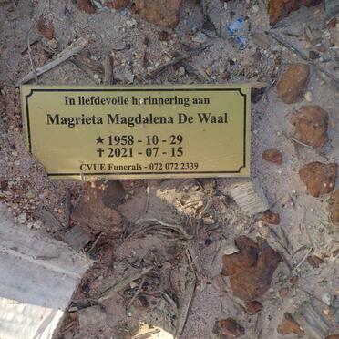 WAAL Magrieta Magdalena, de 1958-2021