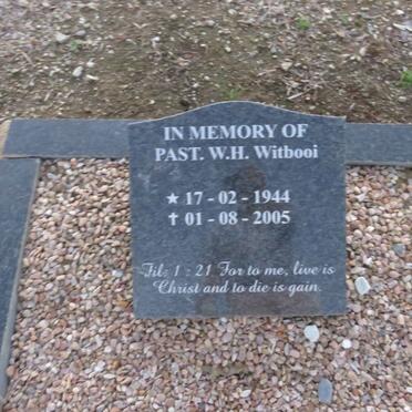 WITBOOI W.H. 1944-2005