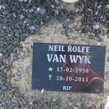 WYK Neil Rolfe, van 1958-2013