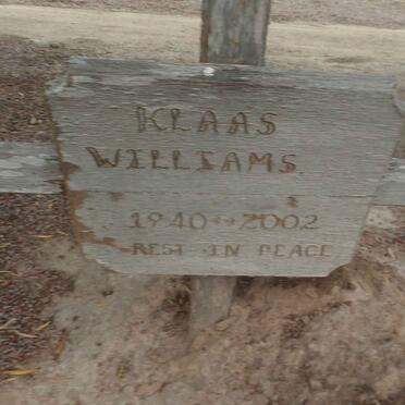 WILLIAMS Klaas 1940-2002