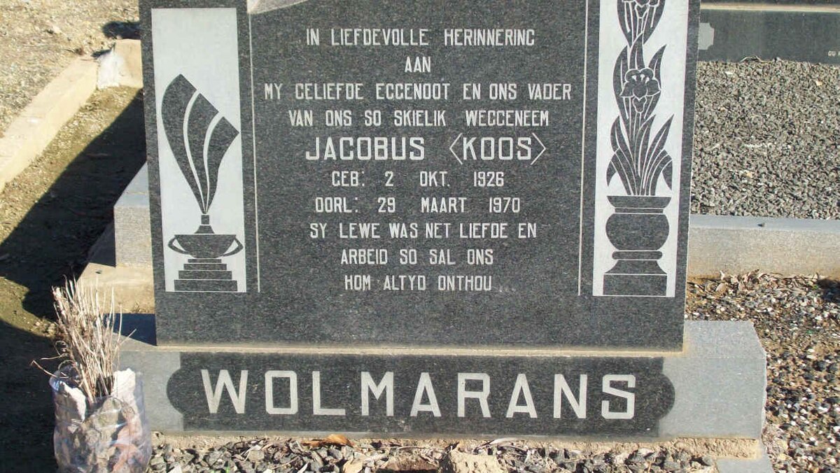 WOLMARANS Jacobus 1926-1970