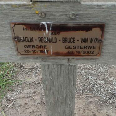 WYK Shaolin Reginald Bruce, van 19?7-2002