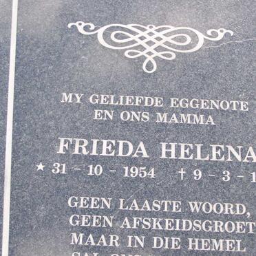 WESTRAAD Frieda Helena 1954-1997 