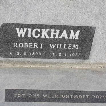 WICKHAM Robert Willem 1899-1977
