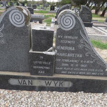 WYK Hendrina Margaretha, van nee TERBLANCHE 1878-1962