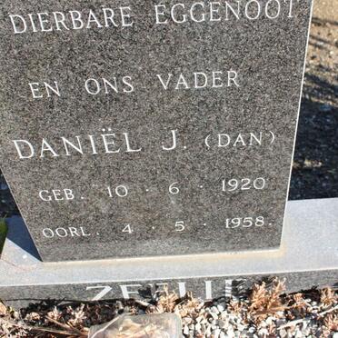 ZEELIE Daniel J. 1920-1958