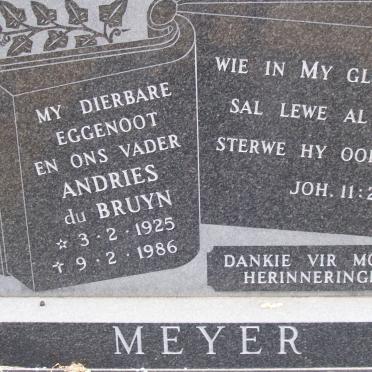 BRUYN Andries, du 1925-1986