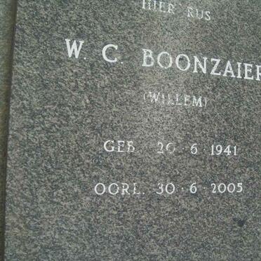 BOONZAIER W.C. 1941-2005