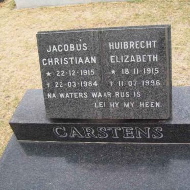 CARSTENS Jacobus Christiaan 1915-1984 &amp; Huibrecht Elizabeth 1915-1996