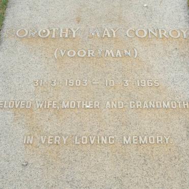 CONROY Dorothy May nee VOORTMAN 1903-1965